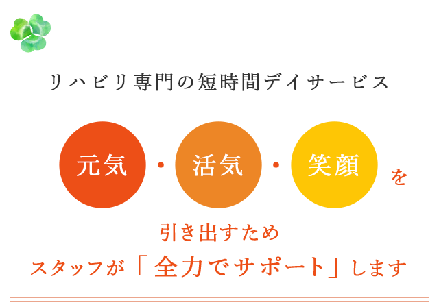 リハビリ専門の短時間デイサービス