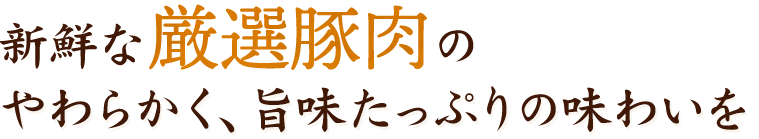 新鮮な厳選豚肉の